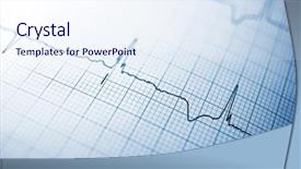  Presentation with paper - Colorful presentation theme enhanced with close up of an electrocardiogram backdrop and a sky blue colored foreground