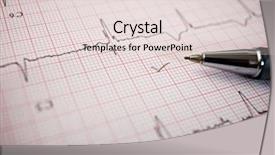  Presentation with close up view of the compass on old paper - PPT theme having close up of an electrocardiogram background and a lemonade colored foreground