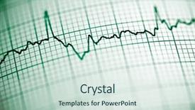  Presentation with close up view of the compass on old paper - Presentation theme consisting of close up of an electrocardiogram background and a sky blue colored foreground