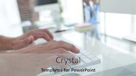  Presentation with personal - Audience pleasing PPT theme consisting of close-up-of-an-employee backdrop and a lemonade colored foreground