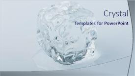  Presentation with cube - Colorful theme enhanced with close-up-of-an-ice backdrop and a sky blue colored foreground