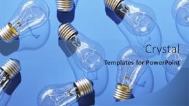  Presentation with blue - PPT theme enhanced with close-up-of-an-incandescent background and a light blue colored foreground