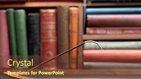  Presentation with incense - Theme with close-up-of-an-incense background and a tawny brown colored foreground