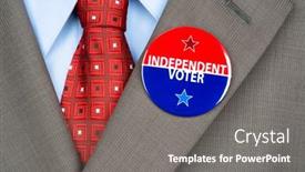  Presentation with voting - Presentation theme featuring close-up-of-an-independent background and a gray colored foreground