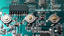  Presentation with circuit - Colorful slide deck enhanced with close-up-of-an-integrated backdrop and a ocean colored foreground