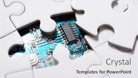  Presentation with circuit - Audience pleasing slide deck consisting of close-up-of-an-integrated backdrop and a white colored foreground