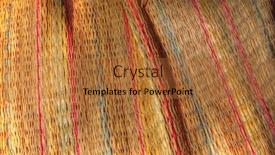  Presentation with woven - Beautiful presentation featuring close-up of an old woven rafia mat backdrop and a red colored foreground