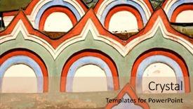  Presentation with orthodox - Cool new presentation with close up of ancient russian backdrop and a coral colored foreground