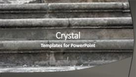  Presentation with vertical - Colorful presentation theme enhanced with close-up of ancient stone stair vertical frame backdrop and a gray colored foreground