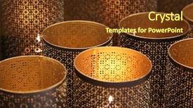  Presentation with arabic - Colorful presentation theme enhanced with close up of arabic candle backdrop and a tawny brown colored foreground