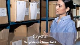  Presentation with smart - Amazing PPT theme having close-up-of-asian-smart backdrop and a violet colored foreground