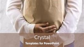  Presentation with vintage food - PPT theme consisting of close-up-of-asian-smile background and a tawny brown colored foreground