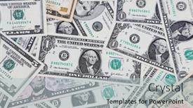  Presentation with banknotes - Presentation theme featuring close-up-of-assorted-american background and a  colored foreground