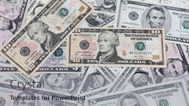  Presentation with american revolution close up - Presentation theme having close-up-of-assorted-american background and a light gray colored foreground