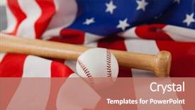  Presentation with mlb baseball game ball - PPT layouts featuring close-up of baseball bat background and a  colored foreground