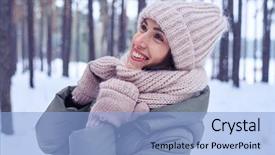  Presentation with upwards - Beautiful slide deck featuring close-up-of-beautiful-blue backdrop and a light blue colored foreground