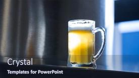 Presentation with beer - Amazing slide deck having close-up-of-beer-pint backdrop and a wine colored foreground