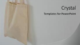  Presentation with grocery bag - Slide deck consisting of close-up of beige bag background and a  colored foreground