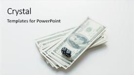  Presentation with gambling - Slide set featuring close up of black dice background and a  colored foreground