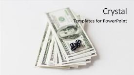  Presentation with gambling - Beautiful slide deck featuring close up of black dice backdrop and a white colored foreground