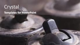  Presentation with black - Beautiful slides featuring close-up-of-black-lightswitches backdrop and a gray colored foreground