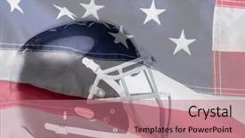  Presentation with flat earth on black - Presentation theme featuring close up of black sports background and a coral colored foreground