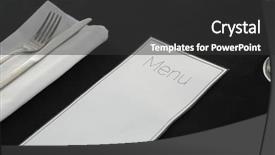  Presentation with cutlery easter table setting - Colorful slides enhanced with close-up of black theme backdrop and a dark gray colored foreground