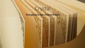  Presentation with certificate - Slide deck enhanced with close up of blank certificate on the wooden table background and a coral colored foreground