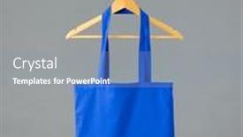  Presentation with eco bag - Theme with close-up-of-blue-canvas background and a mint green colored foreground