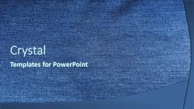  Presentation with jeans blue denim texture - Presentation design having close-up-of-blue-denim background and a ocean colored foreground