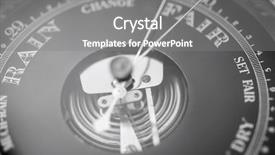  Presentation with boat - Slide deck having close-up of boat barometer background and a gray colored foreground