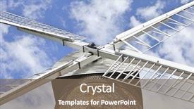  Presentation with british in india - Beautiful slide deck featuring close-up of british windmill backdrop and a  colored foreground