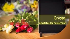  Presentation with bunch - PPT theme having close-up-of-bunch background and a tawny brown colored foreground