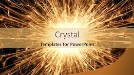  Presentation with new years - Colorful presentation design enhanced with close-up-of-burning-sparkler backdrop and a yellow colored foreground