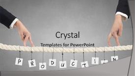  Presentation with partnership - Slide deck consisting of close up of businessman hands walking with fingers on rope as partnership concept background and a light gray colored foreground