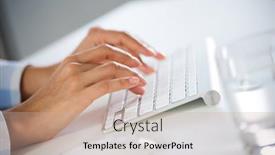  Presentation with preemie baby close up - Amazing theme having close-up-of-businessman-typing backdrop and a soft green colored foreground