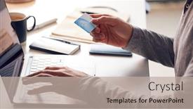  Presentation with online payment - Beautiful slide deck featuring close-up-of-businessman-working backdrop and a mint green colored foreground