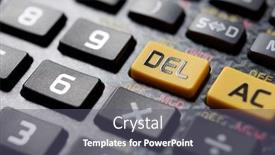  Presentation with scientific police - Theme with close-up-of-buttons background and a gray colored foreground