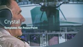  Presentation with headphones - Audience pleasing slides consisting of close-up-of-captain-s backdrop and a ocean colored foreground