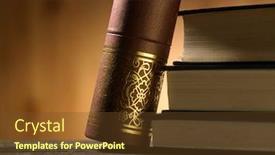  Presentation with certificate - PPT layouts featuring close-up-of-certificate background and a tawny brown colored foreground