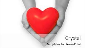  Presentation with child healthcare - PPT theme with close-up-of-child-hands background and a white colored foreground