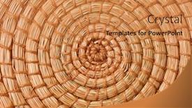  Presentation with cane - Slide deck consisting of close-up-of-circular-cane background and a gold colored foreground