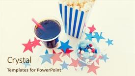  Presentation with independence day - Cool new presentation with close up of coca cola backdrop and a cream colored foreground