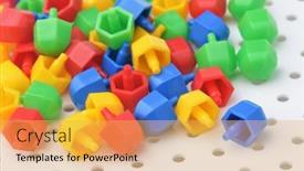  Presentation with board game - Beautiful slides featuring close-up-of-colorful-plastic backdrop and a yellow colored foreground