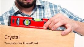  Presentation with spirit - Slide deck enhanced with man in plaid shirt using background and a lemonade colored foreground