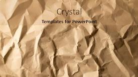  Presentation with corrugated cardboard - Presentation theme consisting of close-up-of-corrugated-cardboard background and a coral colored foreground