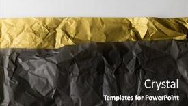  Presentation with corrugated cardboard - Presentation theme enhanced with close-up-of-corrugated-dark background and a dark gray colored foreground