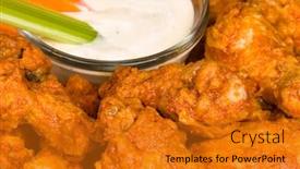  Presentation with hot sauce - PPT layouts featuring close-up-of-crisp-spicy background and a gold colored foreground