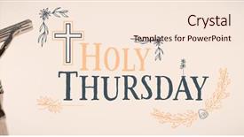  Presentation with easter - Slide set having close up of crucifix background and a lemonade colored foreground