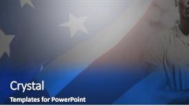  Presentation with obstacle course - PPT theme featuring close-up of crumbled national background and a ocean colored foreground